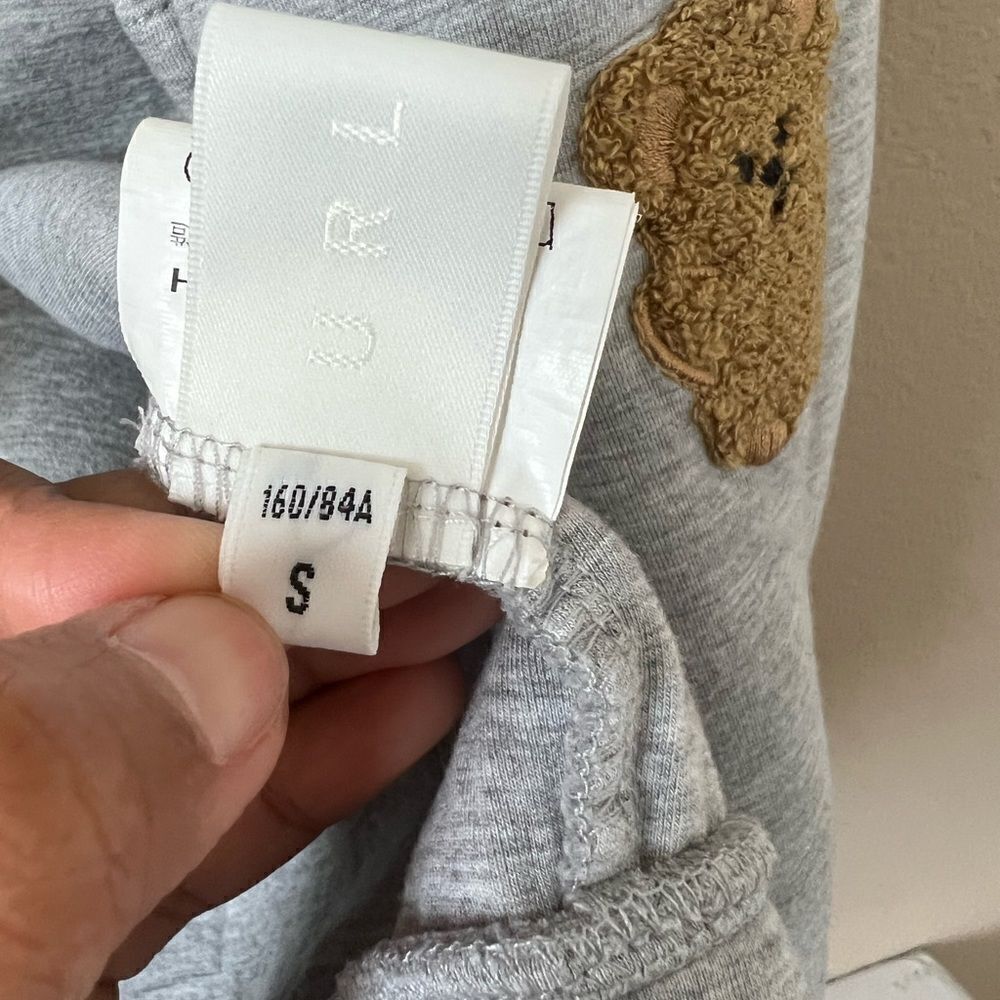 Urlazh Grey Teddy Bear Hoodie Sweatshirt — image 3 of 7